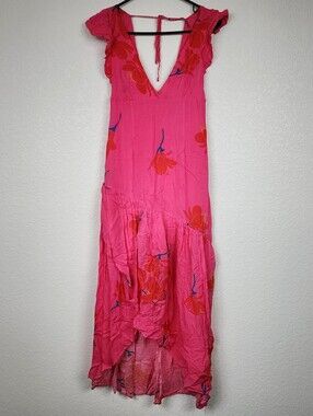 Free People Size 2 Pink Floral Dress
